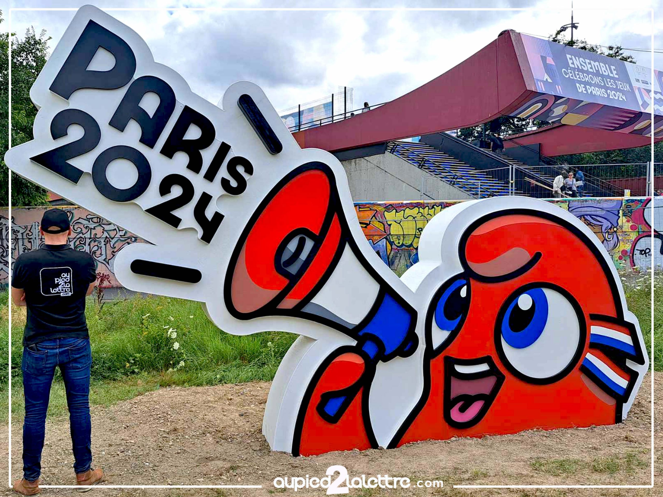 Logo géant 3D JO PARIS 2024