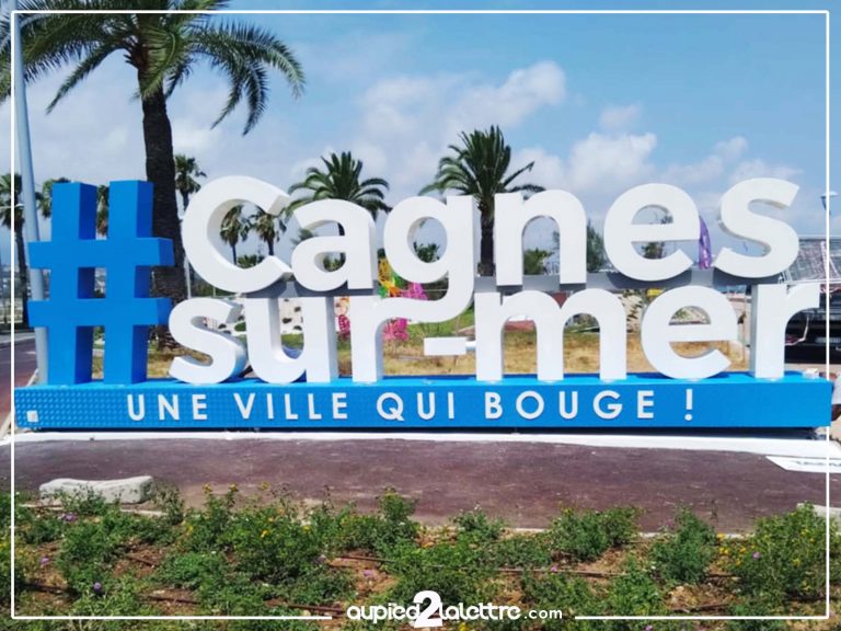 Lettre géante #cagnessurmer ville de Cagnes sur Mer