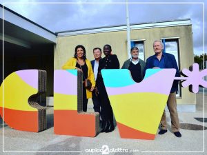 lettres 3D en couleur carton imprimé