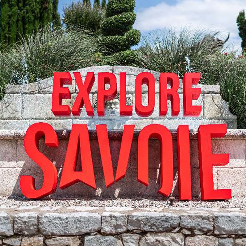 Explore Savoie XXL matériaux fabrication lettres géantes 3D