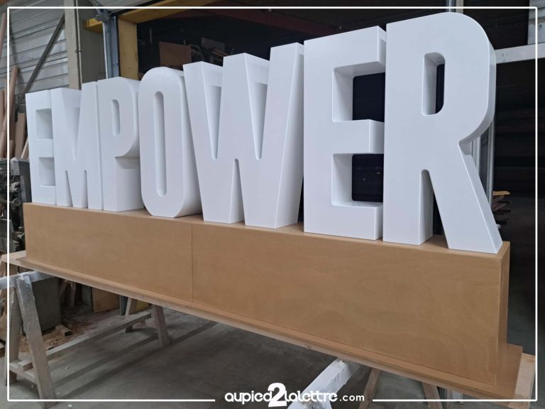 Lettre géantes bois