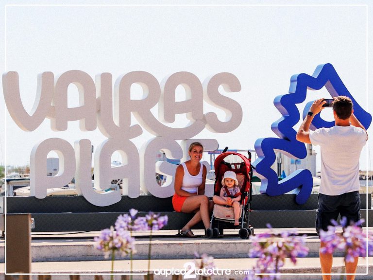 Grande lettres VALRAS PLAGE